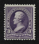 CKStamps: US Stamps Collection Scott#268 3c Jackson Mint LH OG