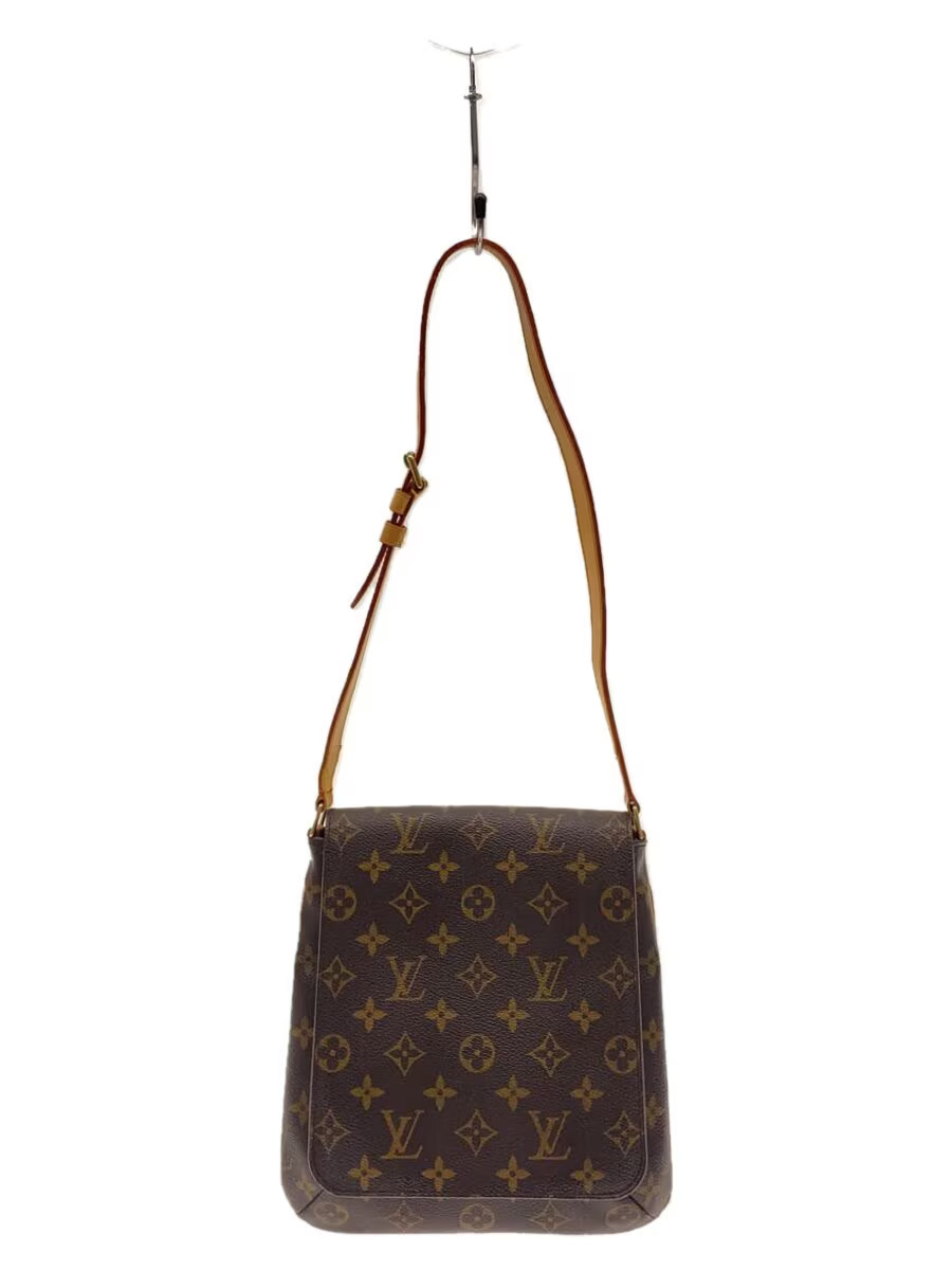 Louis Vuitton Musette Salsa Monogram Canvas Long Shoulder Brw Pvc Brw KPd73
