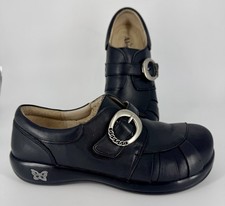 Alegria Khloe Women's Black Slip Resistant Slip On Loafer Shoe Size 9-9.5/40