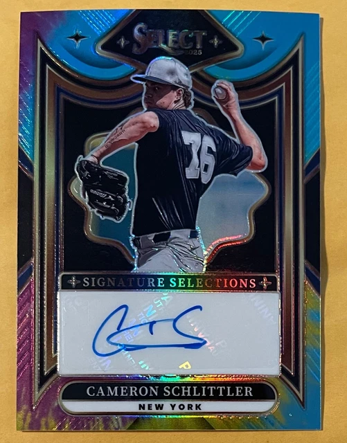 2025 Select  Cameron CAM Schlittler Signature Selections Tie-Dye Prizm Auto /25