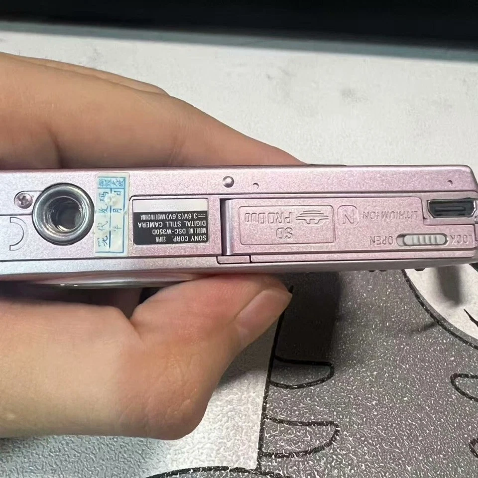 SONY Cyber-Shot DSC-W350D Digital Camera 14.1MP with Accessories Sakura Pink - Bild 3 von 4