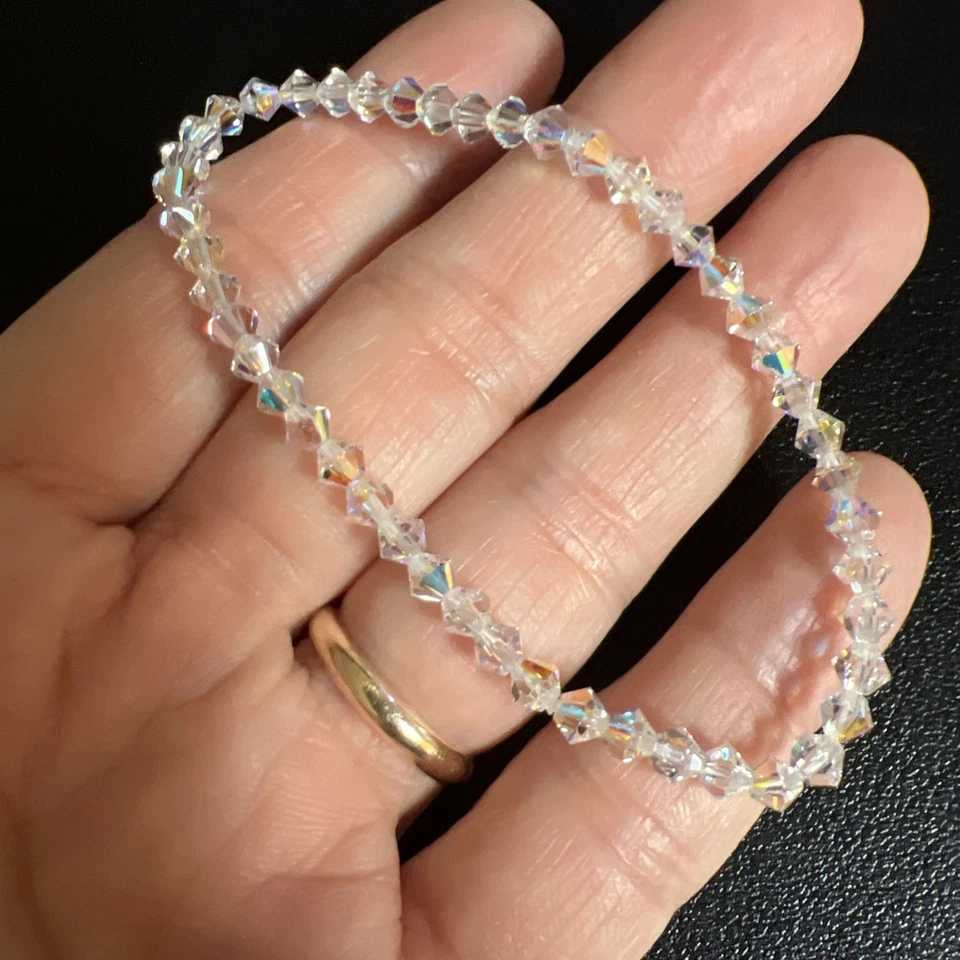 Genuine 4mm Swarovski Crystal Sparkling Birthstone Bracelet You Pick Color - Image 2 of 4