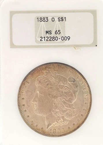 1883-O $1 Morgan Silver Dollar MS65 NGC Beautiful Toning