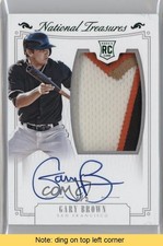 2015 Panini National Treasures Green 3/5 Gary Brown #183 Auto READ i5q