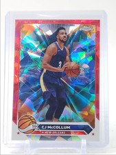 CJ MCCOLLUM 2023-24 TOPPS CHROME SAPPHIRE RED REFRACTOR #47 /5 SP Case Hit SSP