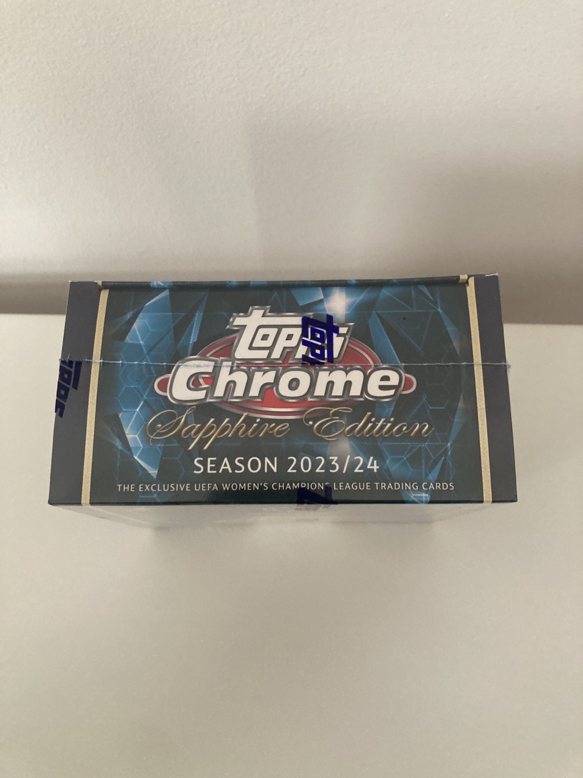 2023-24 Topps Chrome Sapphire UEFA Womens UWCL Soccer Hobby Box  Factory Sealed view 4