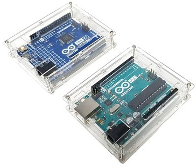 DIYables Enclosure for Arduino Uno, Transparent, 2 Pieces