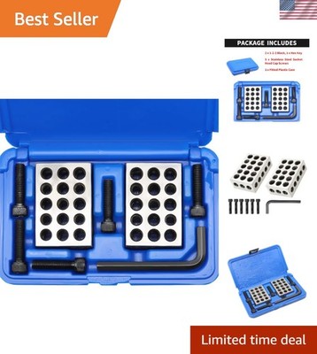 Precision Machinist Setup Blocks Set   23 Holes, .0002 Tolerance