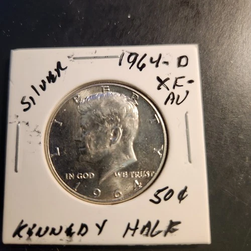(1) 1964-D Kennedy Half Dollar Xf-Au Condition