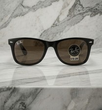 Ray-Ban New Wayfarer Polished Havana 52mm B-15 Brown Sunglasses RB2132 710 52-18