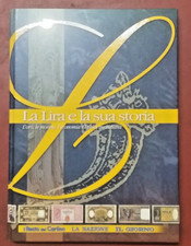 LA LIRA E LA SUA STORIA / ALBUM COMPLETO DI 71 BANCONOTE + 30 MONETE BAGNATE ORO