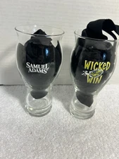 2 Samuel Adams Boston Lager “WICKED for the WIN” 16 Oz Beer Glasses New BX