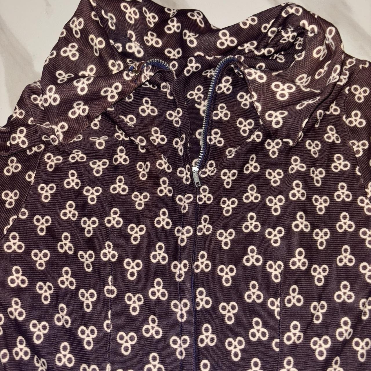 Antique 1930S 1940s Day dress Xs - image 2