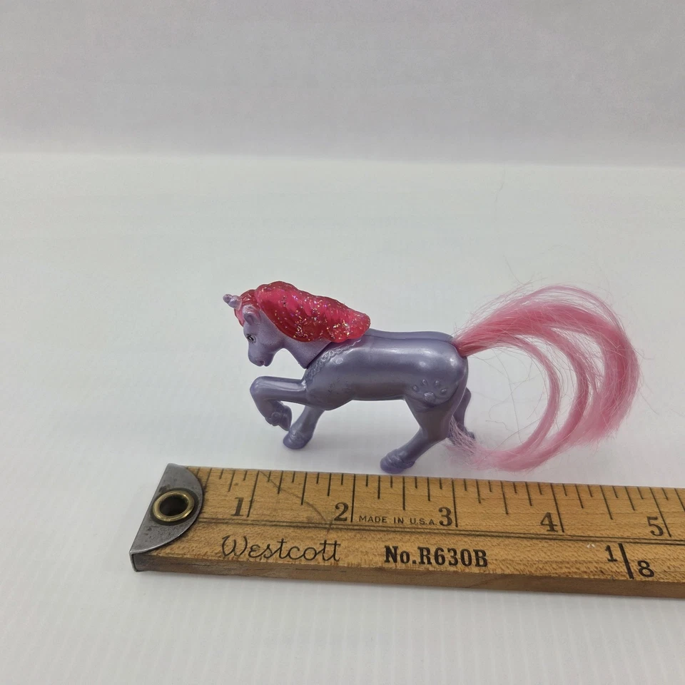 Vintage 1996 Tonka Littlest Pet Shop Purple Unicorn 2.5" Toy Figure - Image 2 of 3