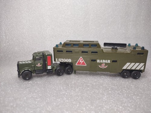 1981 Matchbox Military Radar LS2009 Peterbilt Tractor Trailer
