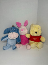 Disney Winnie the Pooh Eeyore Piglet Baby Toys Rattle Crinkle Stuffed Animal NWT