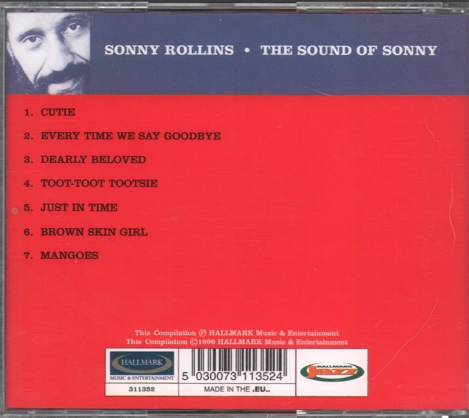 Sonny Rollins Sound Of Sonny CD Europa Hallmark Jazz 1999 311352 - Bild 2 von 2