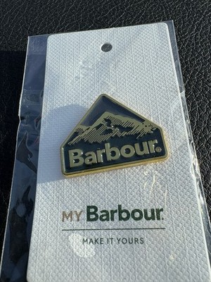  Barbour Enamel Pin Badge, Barbour Glencoe, New 