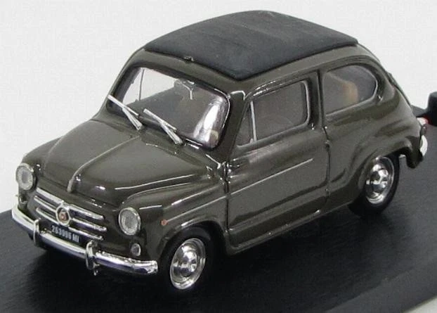 1/43 BRUMM FIAT 600D TRASFORMABILE CHIUSA 1960 BEIGE 538 - Immagine 3 di 3