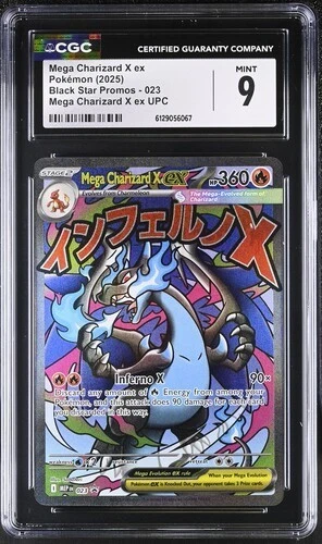 Mega Charizard X EX *CGC 9* Full Art *Phantasmal Flames UPC Promo* #23