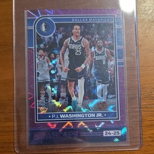 2024-25 Panini Hoops P.J. Washington Jr. Dallas Mavs #39 Purple Explosion /110