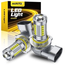 2X AUXITO 9006 LED Fog Light DRL Driving Lamp 6500K 11000LM Super Bright Canbus