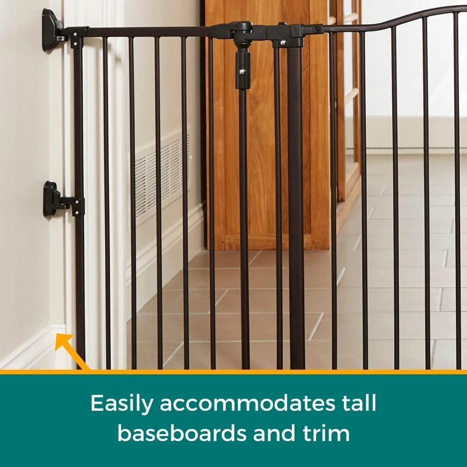 Puerta para mascotas con arco Windsor extra ancho: puerta para perros de 38,3"-72" de ancho. Montaje de hardware, hacer... Foto 3 de 4