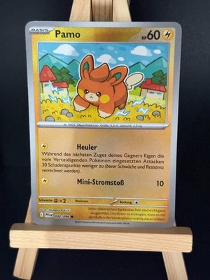 Pamo Reverse Holo 032/094 Pokemon Karte TCG aus dem Set Fatale Flammen