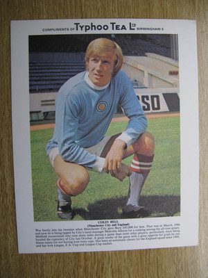 COLIN BELL - TYPHOO TEA FOOTBALL STARS CARD 1973/74 - SERIES 3