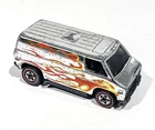 Vintage HOT WHEELS Redline 1974 Chrome Super VAN Super Chromes w/Flames Die-cast