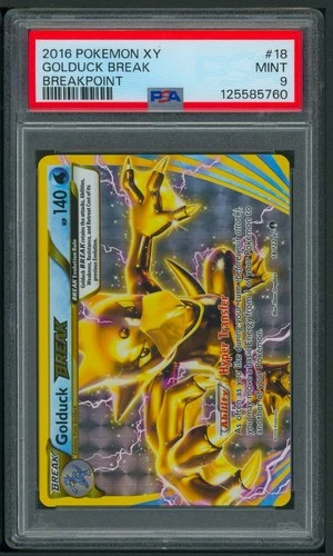 Pokemon XY Breakpoint Golduck BREAK Holo 18/122 PSA 9