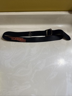 Rare Vintage Billabong Black Leather Belt & Buckle