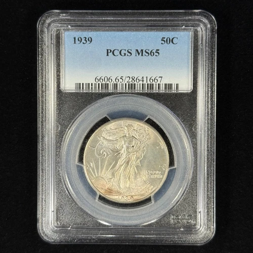 1939 50C MS65 PCGS Walking Liberty Half Dollar