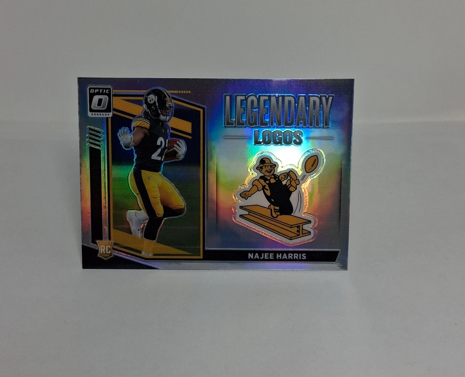 Najee Harris Panini Donruss Optic Legendary Logos #LL17 Gold Vinyl 1/1