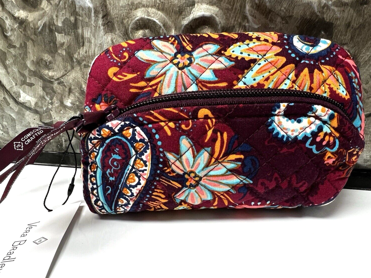 VERA BRADLEY~MINI SIZE~ICONIC Zip Cosmetic Bag~PAISLEY JAMBOREE~BNWT!
