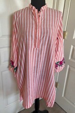 Khaadi Tunic Kurta Kameez Pakistani Indian Embroidered Floral Cotton Size 12