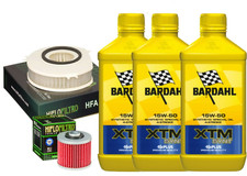 Kit tagliando Bardahl XTM Synt 15W50 filtro olio aria Yamaha XVS 1100 Drag Star