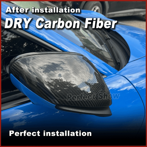 Tapas de espejo retrovisor exterior para Porsche Taycan 9J1 992 Turbo S Dry Carbon - Imagen 4 de 13
