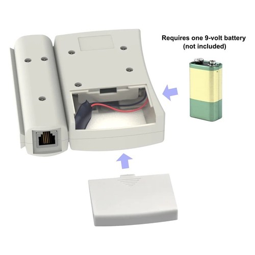 Tragbarer Netzwerkkabeltester, LAN, Telefon, RJ45, RJ11 - Bild 5 von 5