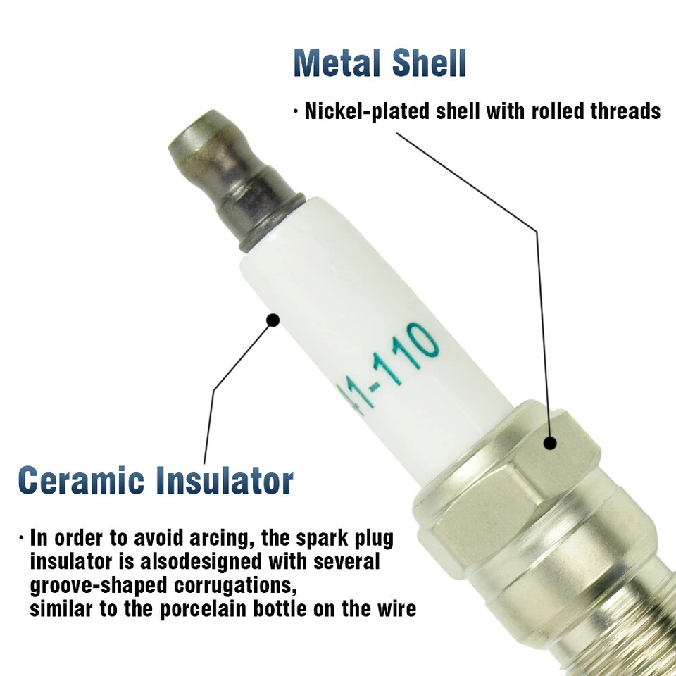 Juego de 8 bujías de iridio real CNPAPC 41-110 para GMC Chevy Buick 12621258 Foto 3 de 4