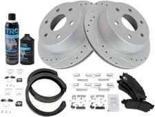 Rear TRQ Brake Pad Set fits GMC Sierra 1500 Classic 2007 25SKYQ