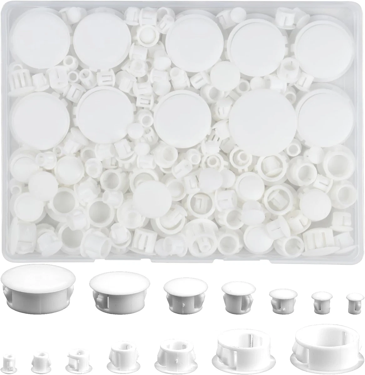 IROX – 10 Tapones De Plástico Marrón Para Agujeros De 5mm, Cobertura Para Paneles