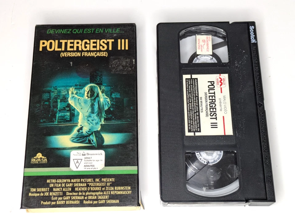 Poltergeist II & III (VHS) French Tested  - Image 2 of 4