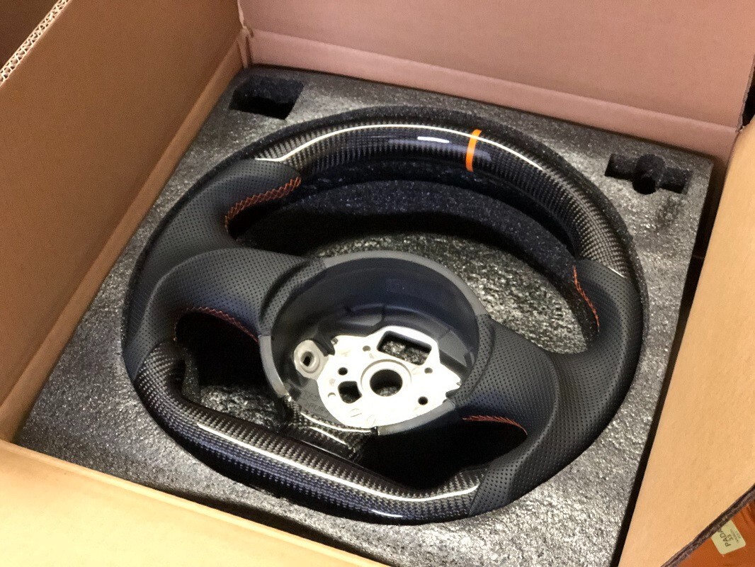 Real Carbon steering wheel Lamborghini Gallardo LP550 570 Orange ring stitc03~13