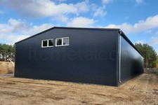 Isolierte Stahlhalle 10x25x5 sk 85kg Industriehalle Lagerhalle Gewerbehalle ITC