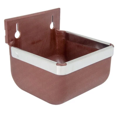 BREKER Kunststoff Wandnapf - Futternapf - 400 ml - braun