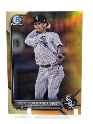 2022 Bowman Chrome Jose Rodriguez Yellow Refractor /75 #BCP-185 White Sox