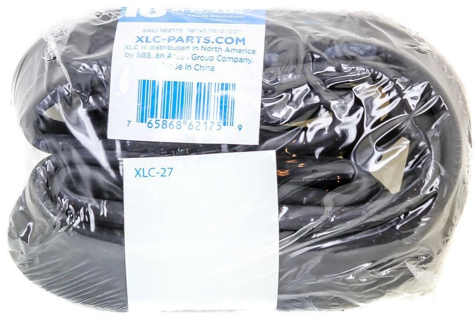 4 Lot XLC 16x1.75/2.125" 35mm Schrader Valve Thorn Resistant Wrap Bike Tubes NEW - Image 2 of 2