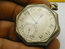 VINTAGE 1918 ELGIN POCKET WATCH 4 PARTS NEEDS STAFF 14K GOLD FILLED CHALLANGE