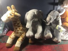 Kohl's Cares Plush Nancy Tillman LOT Two Elephants Giraffe Free Ship